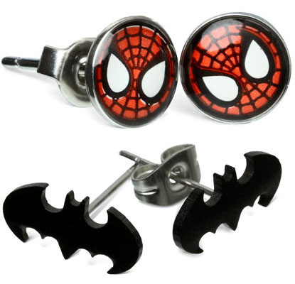 Earrings on Officially Licensed Marvel And Dc Earrings