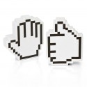 Pixelated Hand Sticky Note Pads