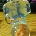 Pregnant Woman Keychain - See The Fetus