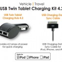 Qmadix USB Twin Tablet Charging Kit 4.2