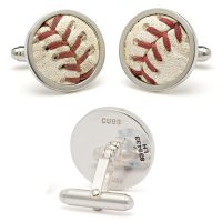 Real Baseball Stitches Cufflinks