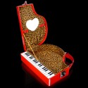 Red Piano Makeup Case