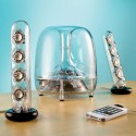 Resonating Transparent Speakers