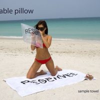 Sand Reserved Bed on the Beach Towel