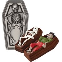 Skeleton in Casket 3D Cake Pan