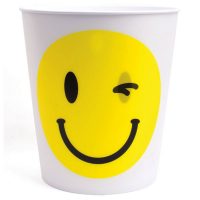 Smile and Wink Lenticular Waste Basket