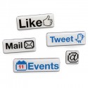 Social Media Fridge Magnets