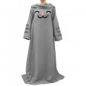 Soft Kitty Blanket with Sleeves
