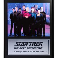 Star Trek TNG Mounted Cast Plaques