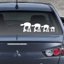 Star Wars AT-AT Family Car Decals