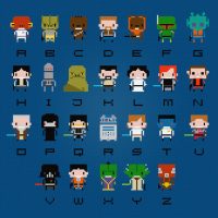 Star Wars Cross Stitch Alphabet Pattern