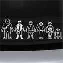 Star Wars Family Car Decals