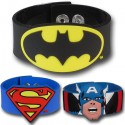 Superhero Molded PVC Wristbands