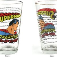 Superman Powerful Pick-Up Lines Pint Glass
