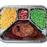 TV Dinner Style Metal Serving Tray