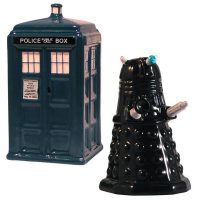 Tardis Vs Dalek Salt & Pepper Shakers