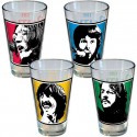 The Beatles Individual Picture Fab Four Pint Glasses