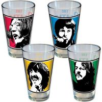 The Beatles Individual Picture Fab Four Pint Glasses