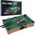 Trademark Games Mini Tabletop Pool Table Wood Billiards Set