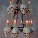 Two Tiered Medium Skull Chandelier