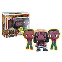 Walking Dead Michonne and Glow-In-Dark Pet Zombies Pop Vinyl Figure