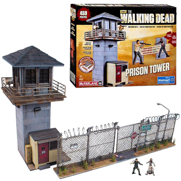 Walking Dead Prison Tower With Gate Building Set