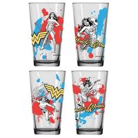 Wonder Woman Glass Tumbler 4-Pack