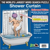 World's Largest Word Search Puzzle Shower Curtain