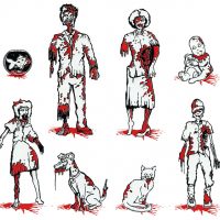 Zombie Family Car Decals