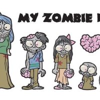 Zombie Family Car Stickers