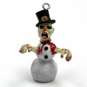 Zombie Snowman Christmas Ornament