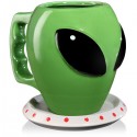 Alien Coffee Mug and Saucer