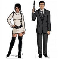 Archer and Lana Cardboard Stand-Ups