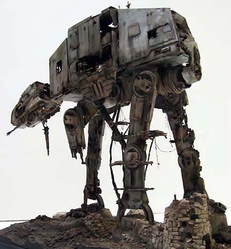 Awesome Star Wars Model: Abandoned AT-AT Walker