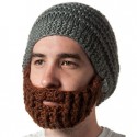 beard acrylic yarn hat