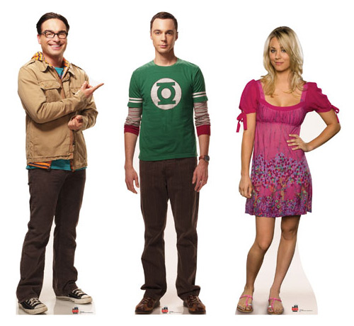 Big Bang Theory Sheldon Leonard and Penny Cardboard Cutout Standees