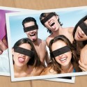 Black Censor Bar Party Glasses