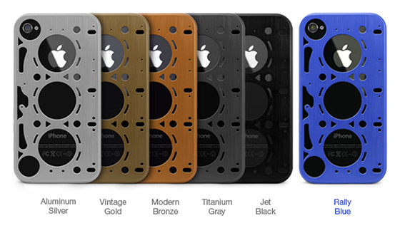 Brushed Aluminum Gasket iPhone 4 Cases