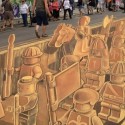 Chalk 3D Lego Army