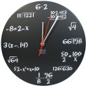 Chalkboard Pop Quiz Math Wall ClockWall