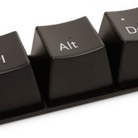 ctrl alt del computer button cup set and tray