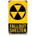Metal Fallout Shelter Sign