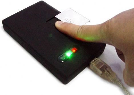Hard Disk Drive Enclosure with Fingerprint Reader