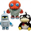 Futurama Series 1 Plush Bender, Zoidberg and Nibbler