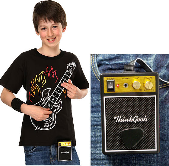 Playable Guitar T-shirt with Amp