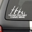My Big Gun Family Car Decal
