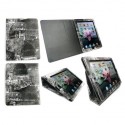 iPad 2 Leather Retro Folio Desktop Stand Case