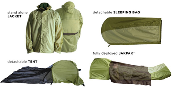 Jakpak Jacket Tent Sleeping Bag