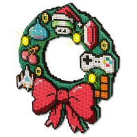 LED 8-Bit Christmas Wreath