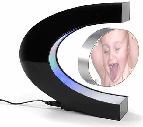 Levitating Multicolored LED Photo Frame Levitating Multicolored LED Photo Frame